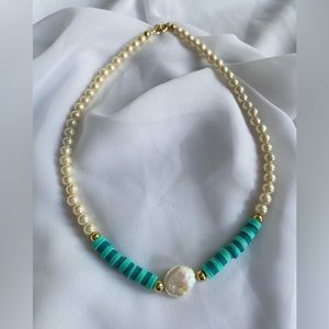 New handmade heishi beads necklace